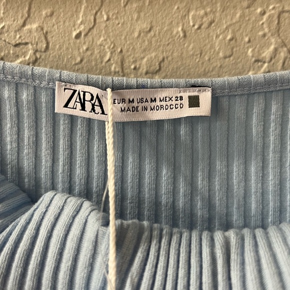 NWT Zara Halter Dress light blue M - Picture 13 of 13